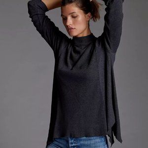 Anthropologie - T. LA thermal waffle mock turtle neck tunic